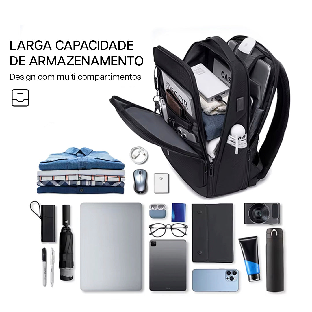 Mochila Casual Expansível 20L - 25L Compacta Fenruien