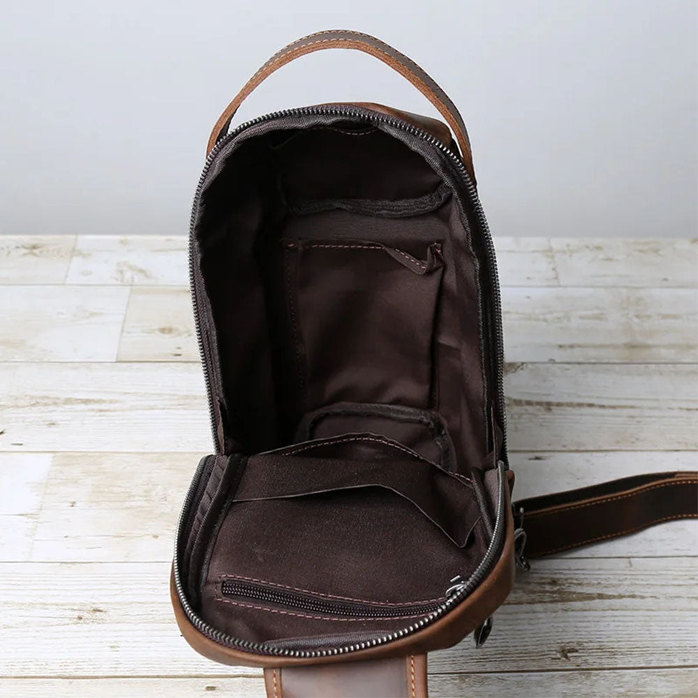 Shoulder Bag Executiva Masculina Couro Legítimo Hephaestus