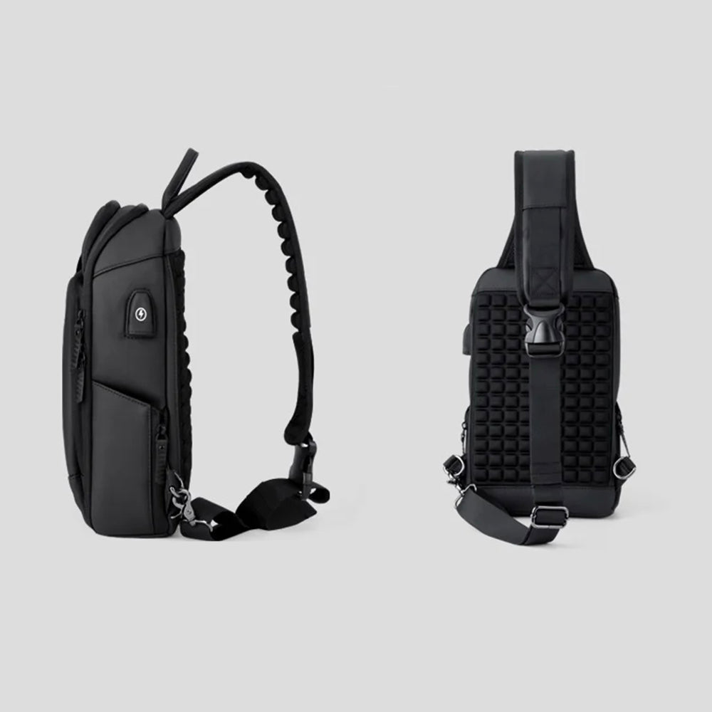 Shoulder Bag Masculina Impermeável Porta USB