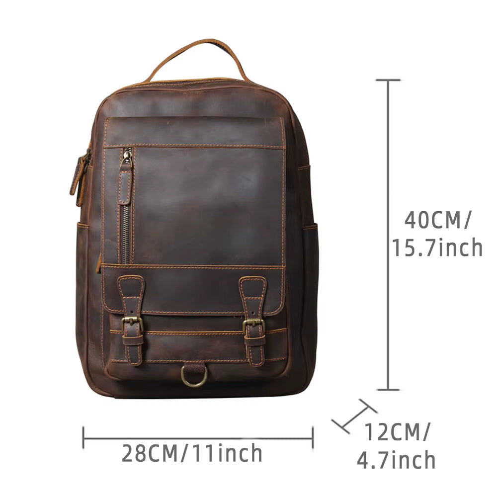 Mochila Executiva de Couro Legítimo Vulcan