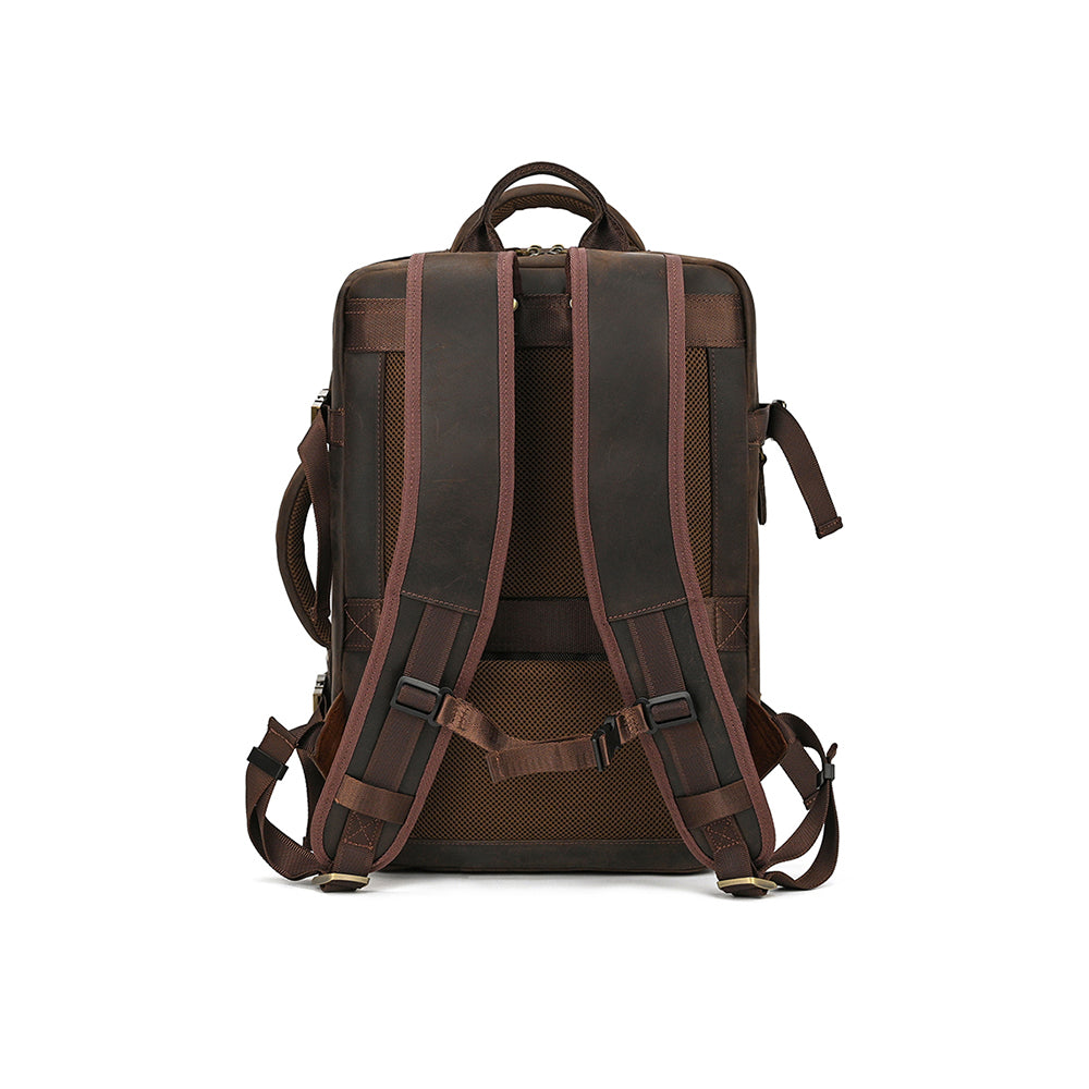 Mochila Executiva de Couro Legítimo Marrom