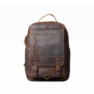 Mochila Executiva em Couro Legítimo para Notebook 15.6