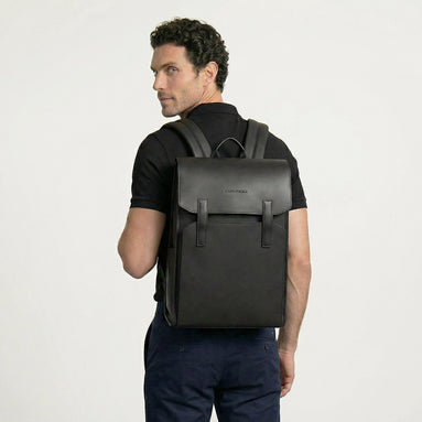 Mochila de Couro Impermeável com 15,6 polegadas
