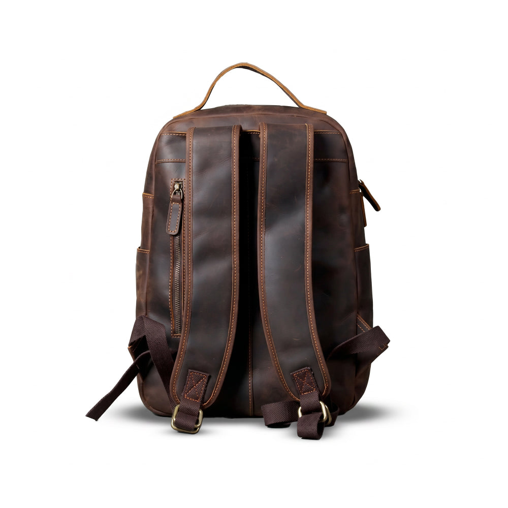 Mochila Executiva em Couro Legítimo para Notebook 15.6