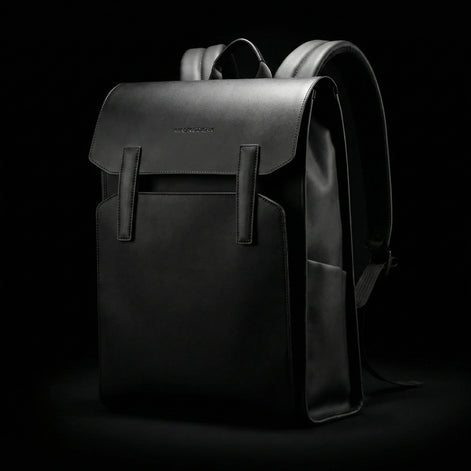 Mochila de Couro Impermeável com 15,6 polegadas