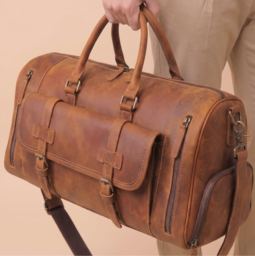 Mala Bolsa de Couro Legítimo Nobre