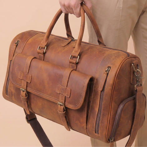 Mala Bolsa de Couro Legítimo Nobre