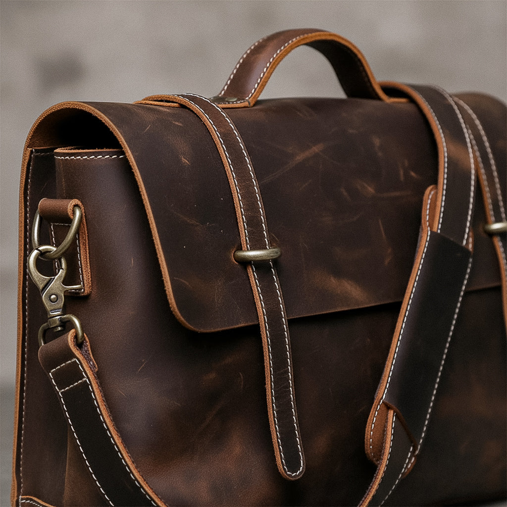 Maleta de Couro Legítimo Executiva Hephaestus