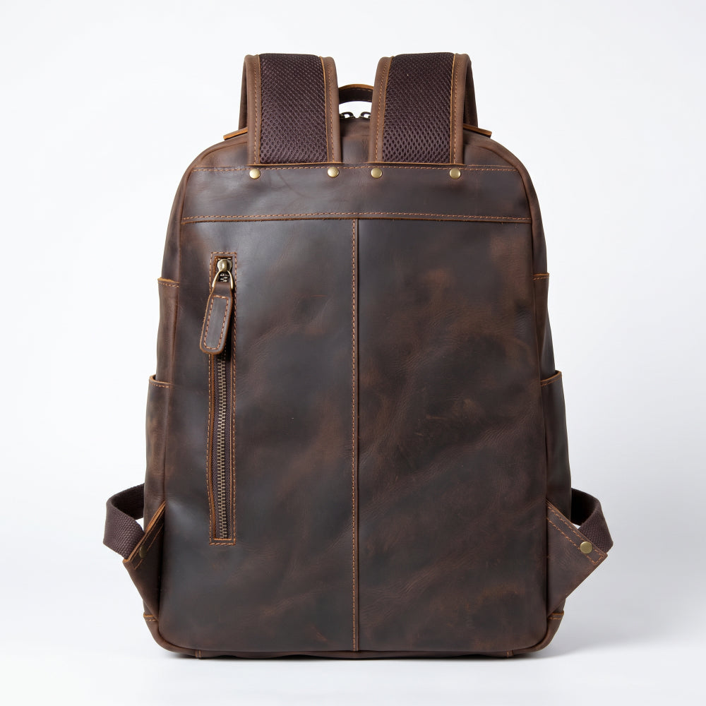 Mochila Executiva em Couro Legítimo para Notebook 15.6
