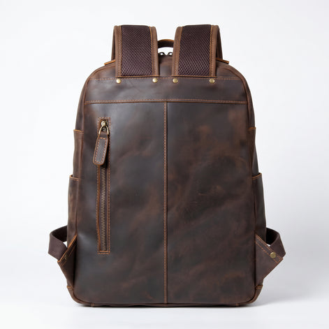 Mochila Executiva em Couro Legítimo para Notebook 15.6