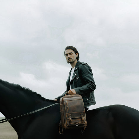 Mochila Executiva de Couro Legítimo Vulcan