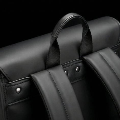 Mochila de Couro Impermeável com 15,6 polegadas