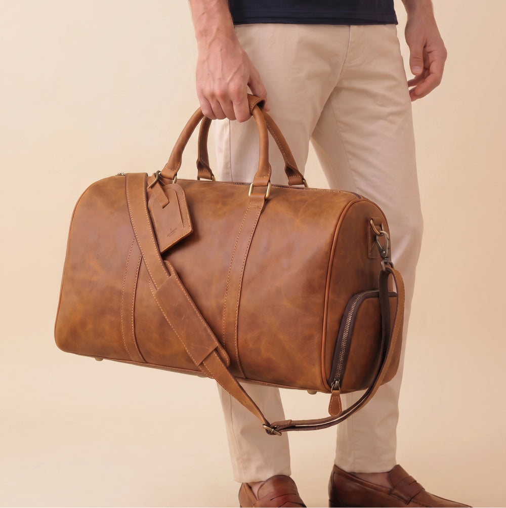 Mala de Viagem em Couro Legítimo Personalizada