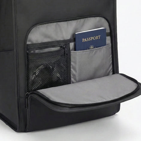 Mochila de Couro Impermeável com 15,6 polegadas