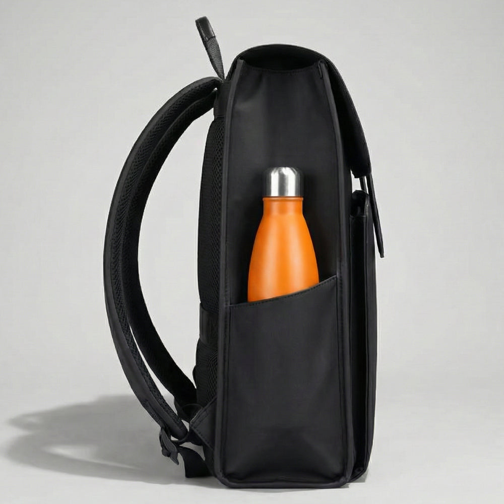 Mochila de Couro Impermeável com 15,6 polegadas