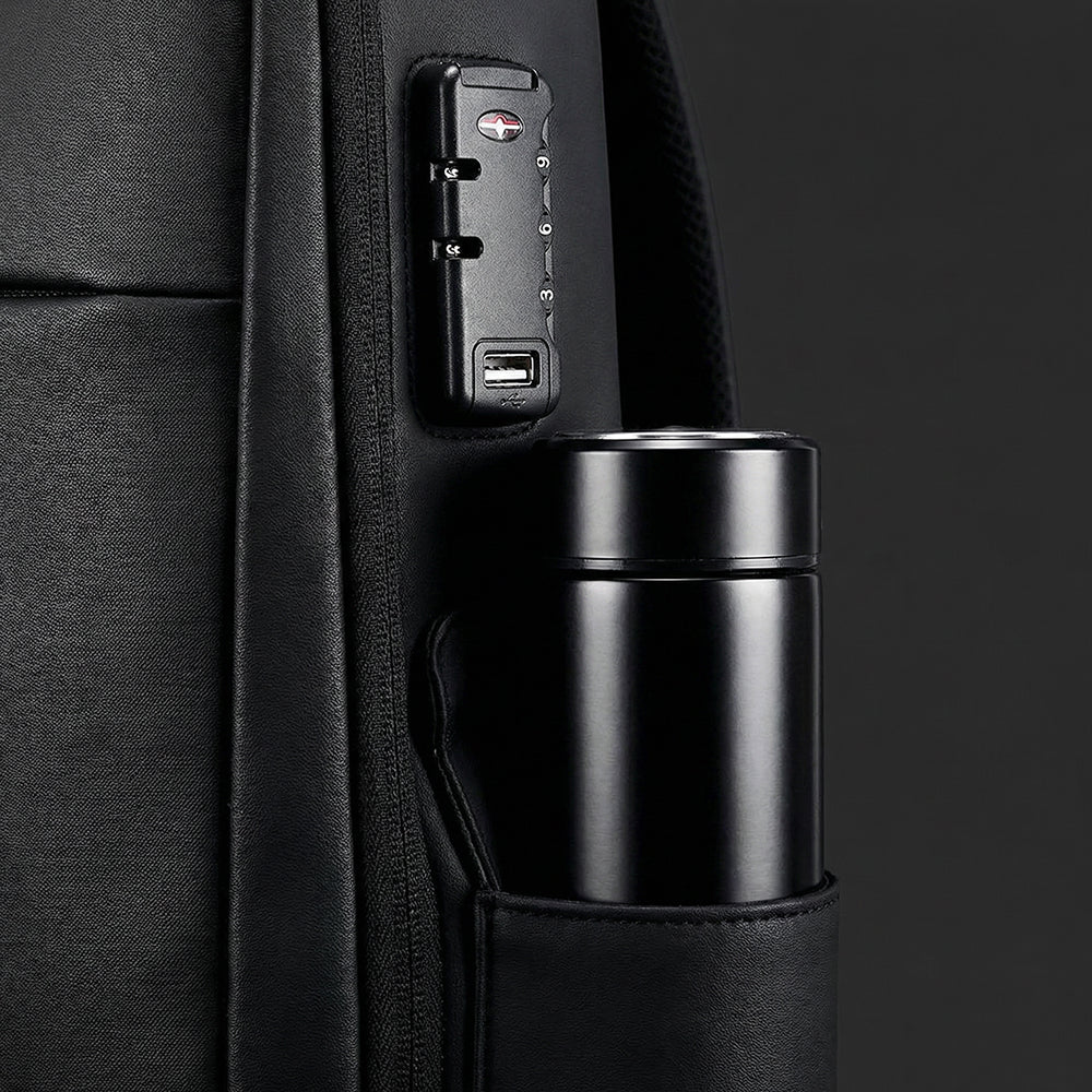 Mochila AntiFurto Impermeável Porta USB Expansível 20L a 35L