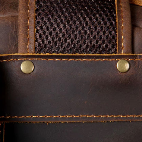 Mochila Executiva em Couro Legítimo para Notebook 15.6