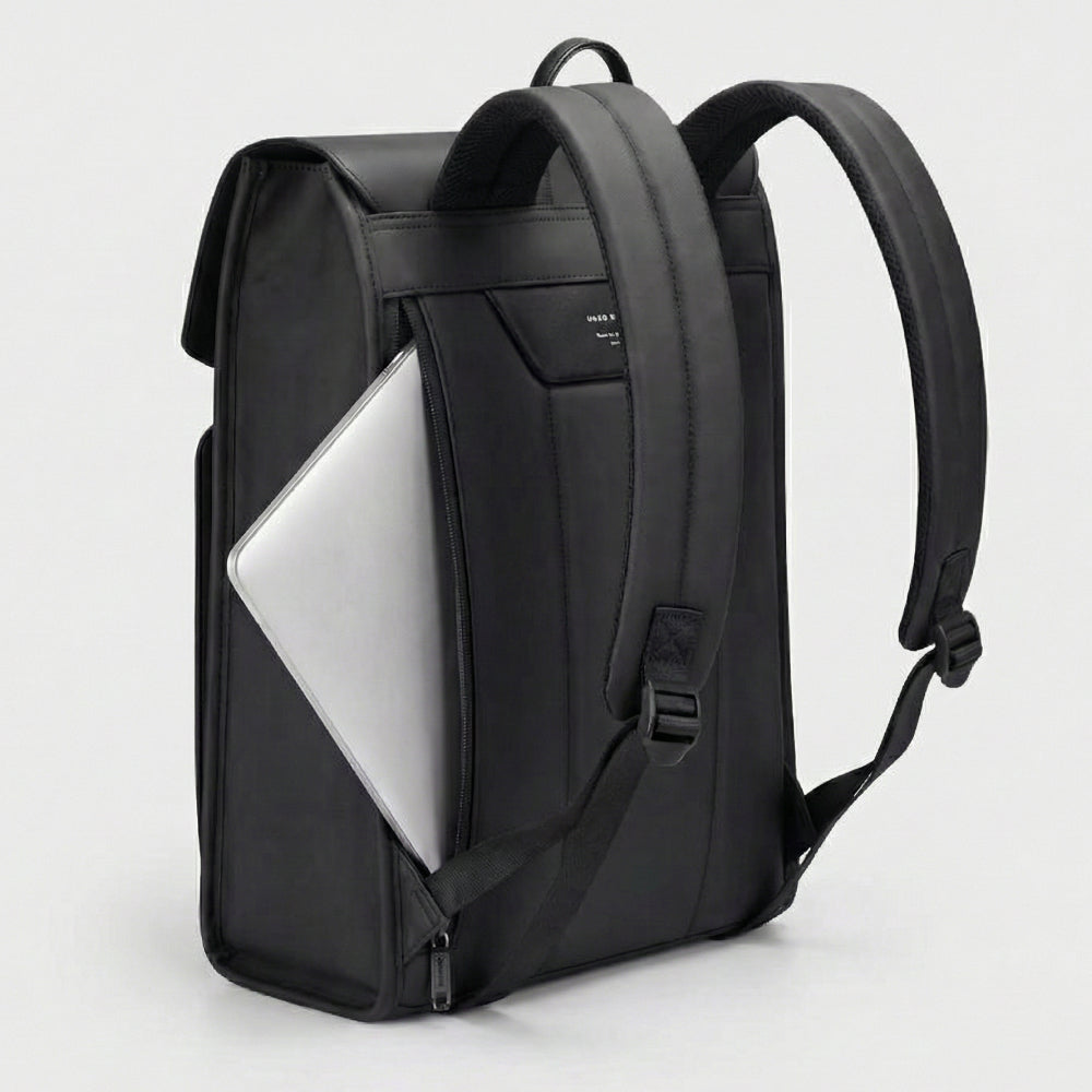 Mochila de Couro Impermeável com 15,6 polegadas