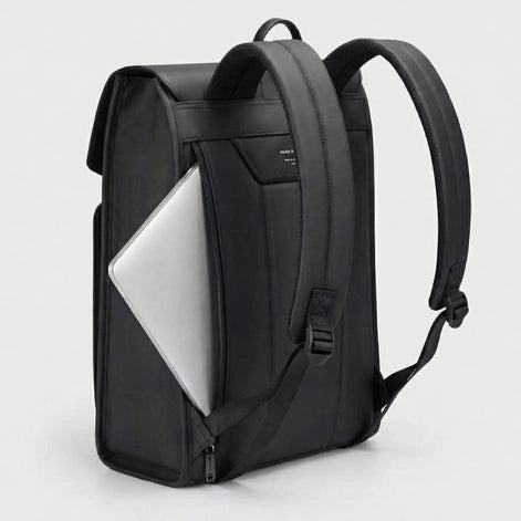 Mochila de Couro Impermeável com 15,6 polegadas