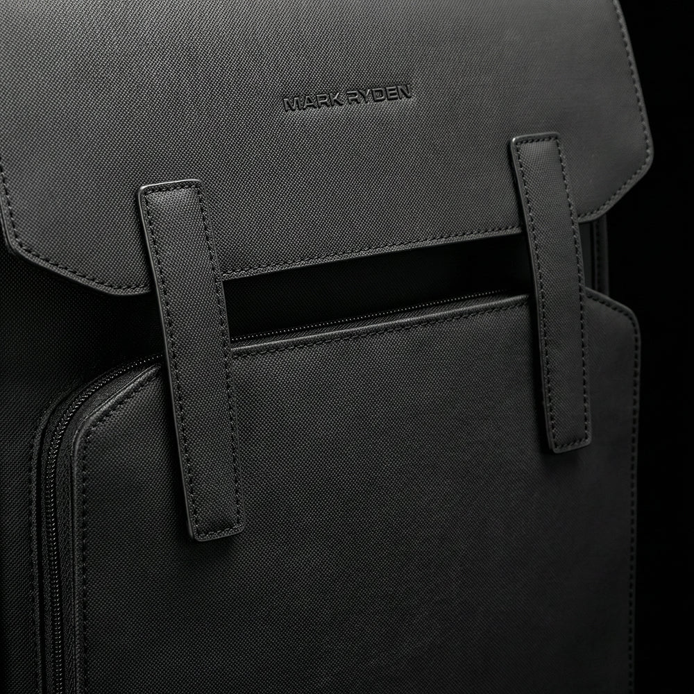 Mochila de Couro Impermeável com 15,6 polegadas