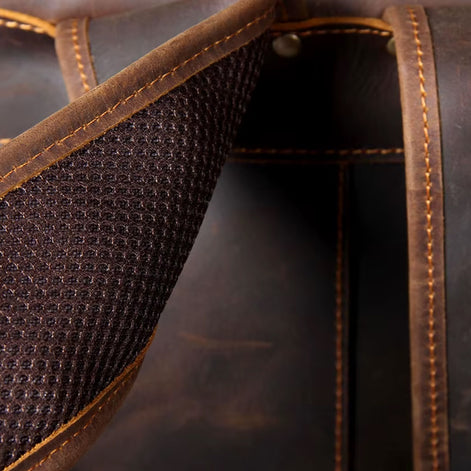 Mochila Executiva em Couro Legítimo para Notebook 15.6