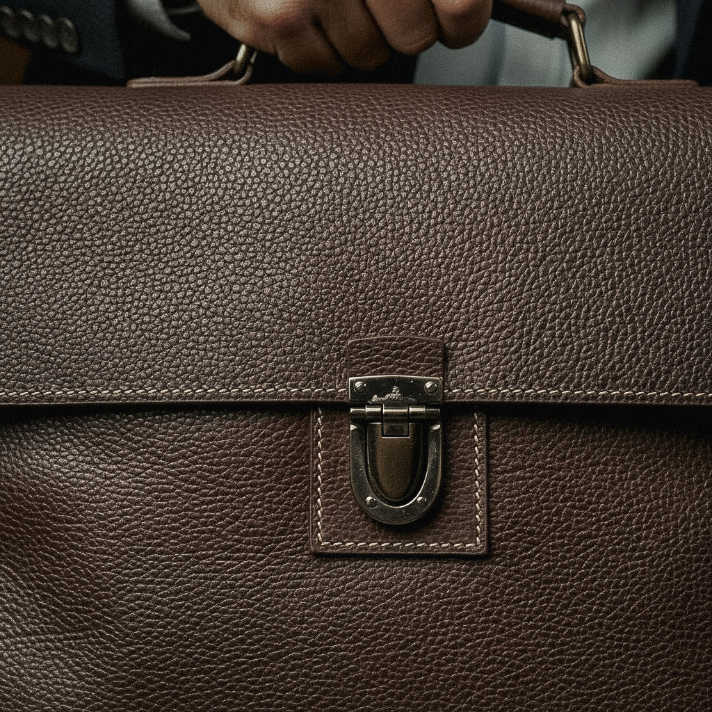 Maleta Executiva Empresarial Couro Legítimo Hephaestus Hermes