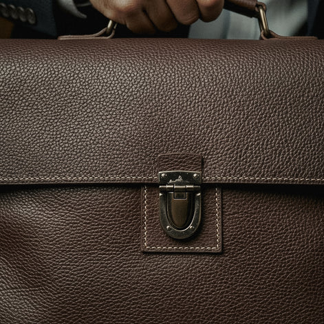 Maleta Executiva Empresarial Couro Legítimo Hephaestus Hermes