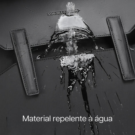 Mochila de Couro Impermeável com 15,6 polegadas