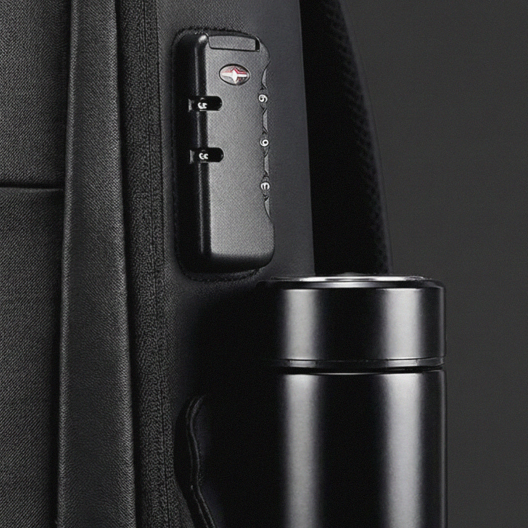 Mochila AntiFurto Impermeável Porta USB Expansível 20L a 35L