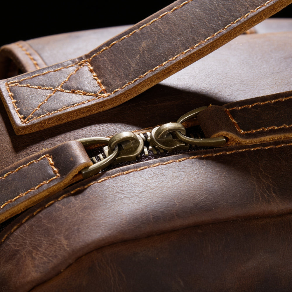 Mochila Executiva em Couro Legítimo para Notebook 15.6