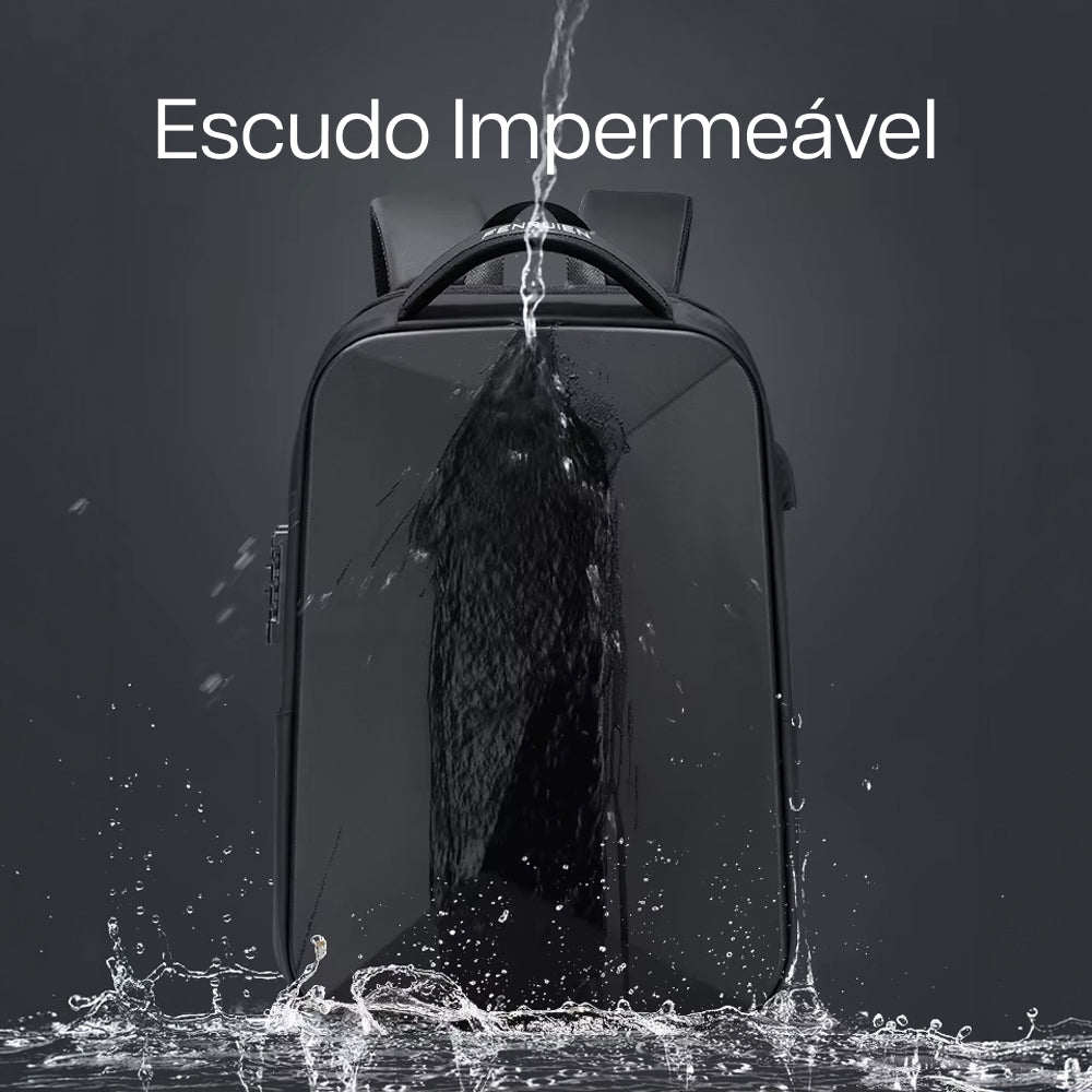 Mochila AntiFurto Impermeável Porta USB Expansível 20L a 35L