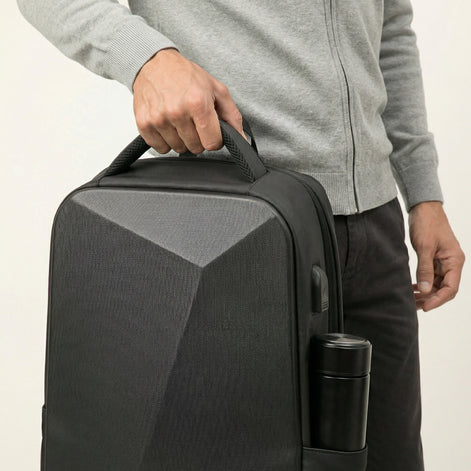 Mochila AntiFurto Impermeável Porta USB Expansível 20L a 35L