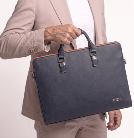 Maleta Executiva Slim Masculina em Couro Vegano Premium