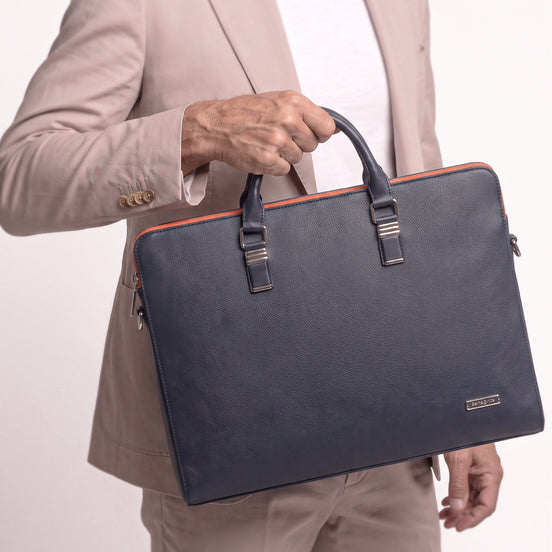 Maleta Executiva Slim Masculina em Couro Vegano Premium