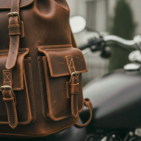 Mochila Executiva em Couro Legítimo Marrom Escuro