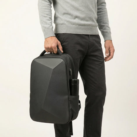 Mochila AntiFurto Impermeável Porta USB Expansível 20L a 35L