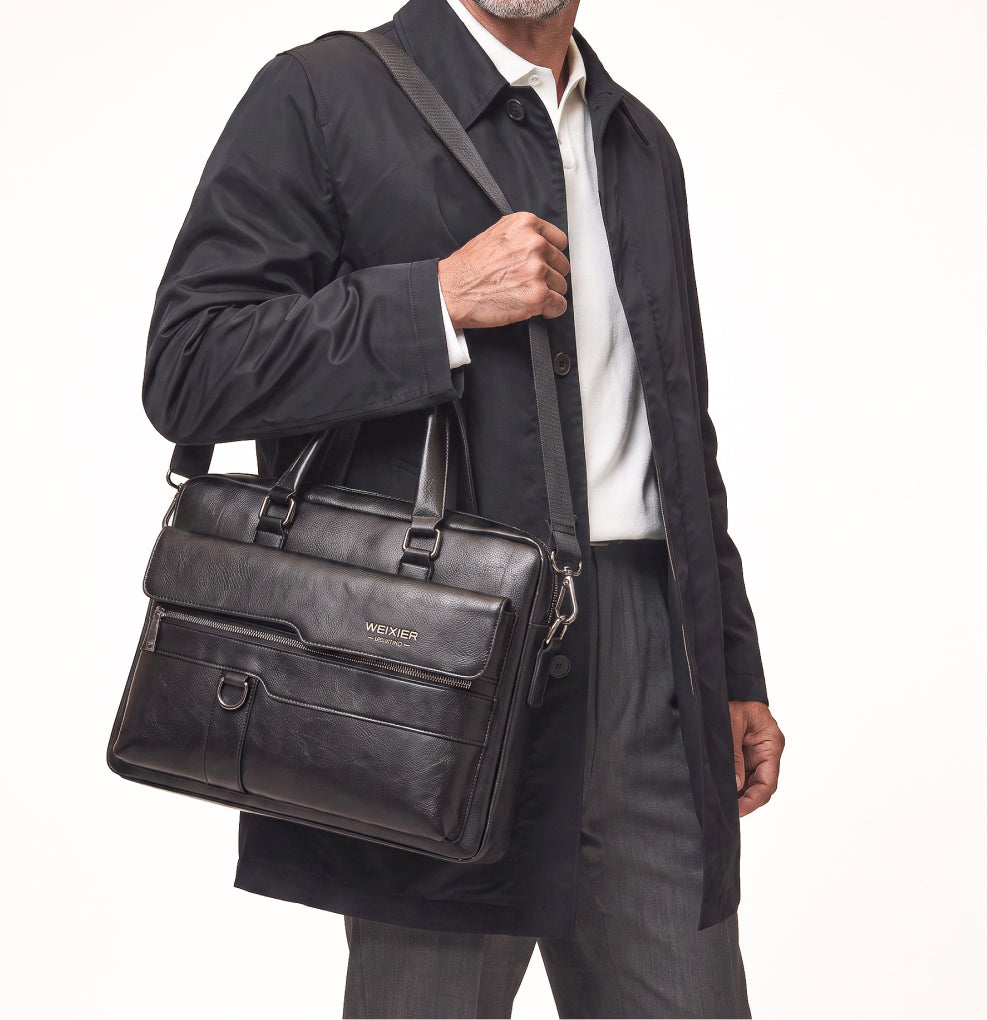 Maleta Empresarial Masculina em Couro