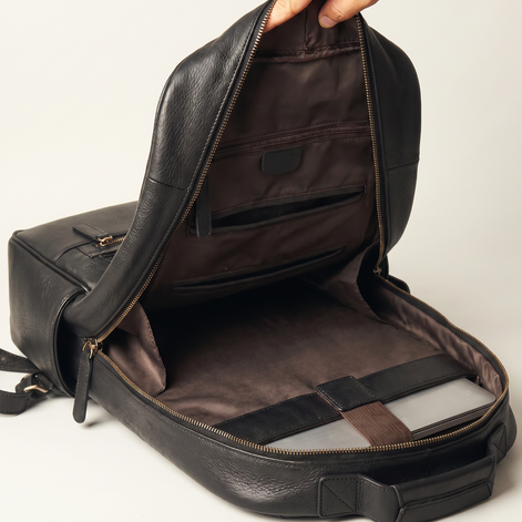 Mochila de Couro Legítimo Masculina Full Grain Premium