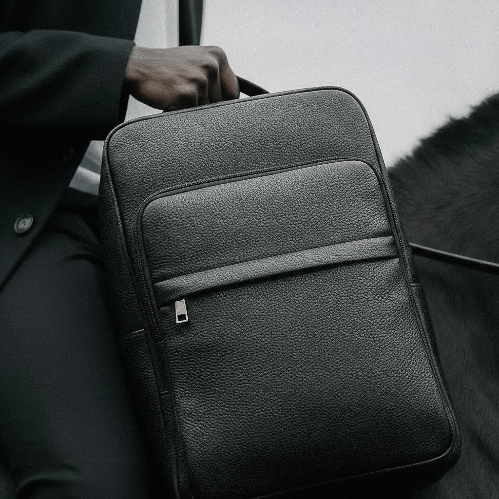 Mochila Executiva de Couro Legítimo para Notebook 15.6 Hephaestus