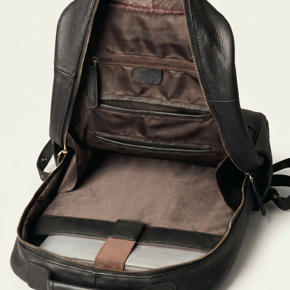 Mochila de Couro Legítimo Masculina Full Grain Premium