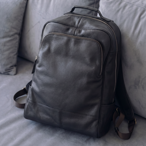 Mochila de Couro Legítimo Masculina Full Grain Premium