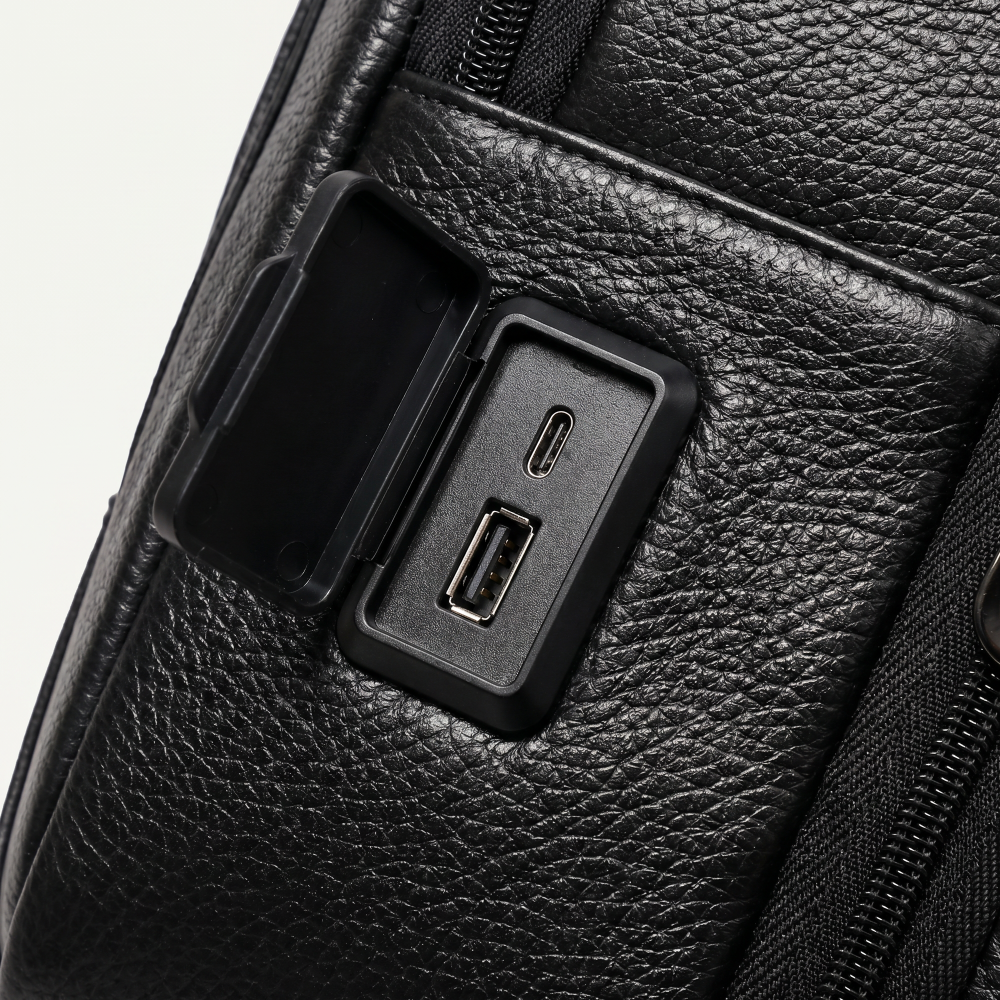 Mochila de Couro Legítimo Masculina Grande 55 Litros
