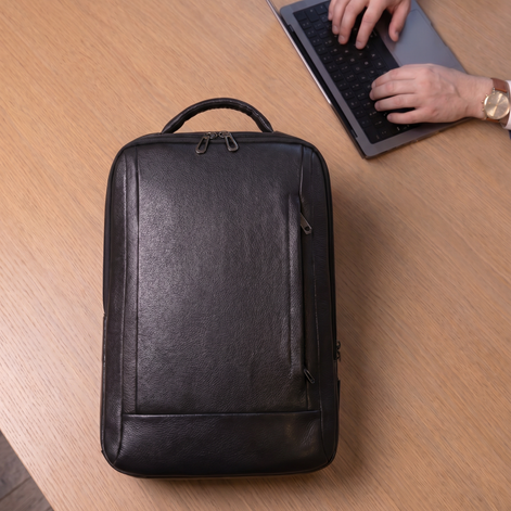 Mochila de Couro Legítimo Masculina Grande 55 Litros