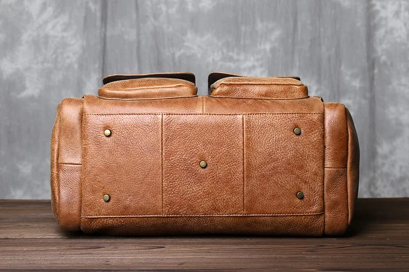 Mala de Viagem de Couro Legítimo Hephaestus