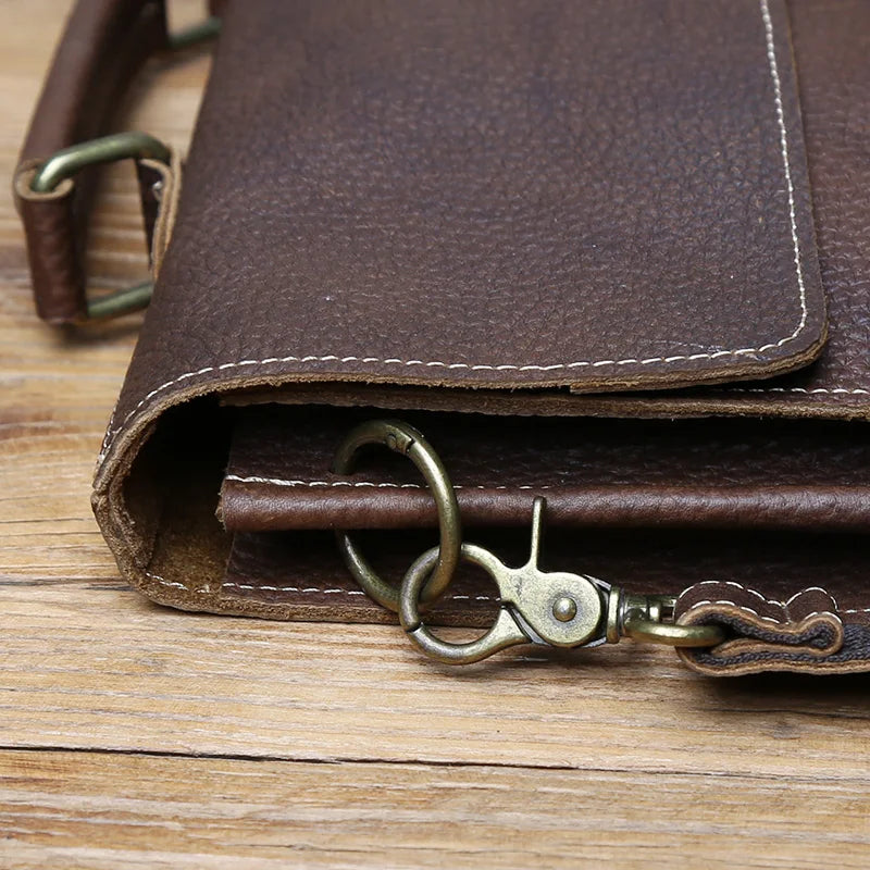 Maleta Executiva Empresarial Couro Legítimo Hephaestus Hermes