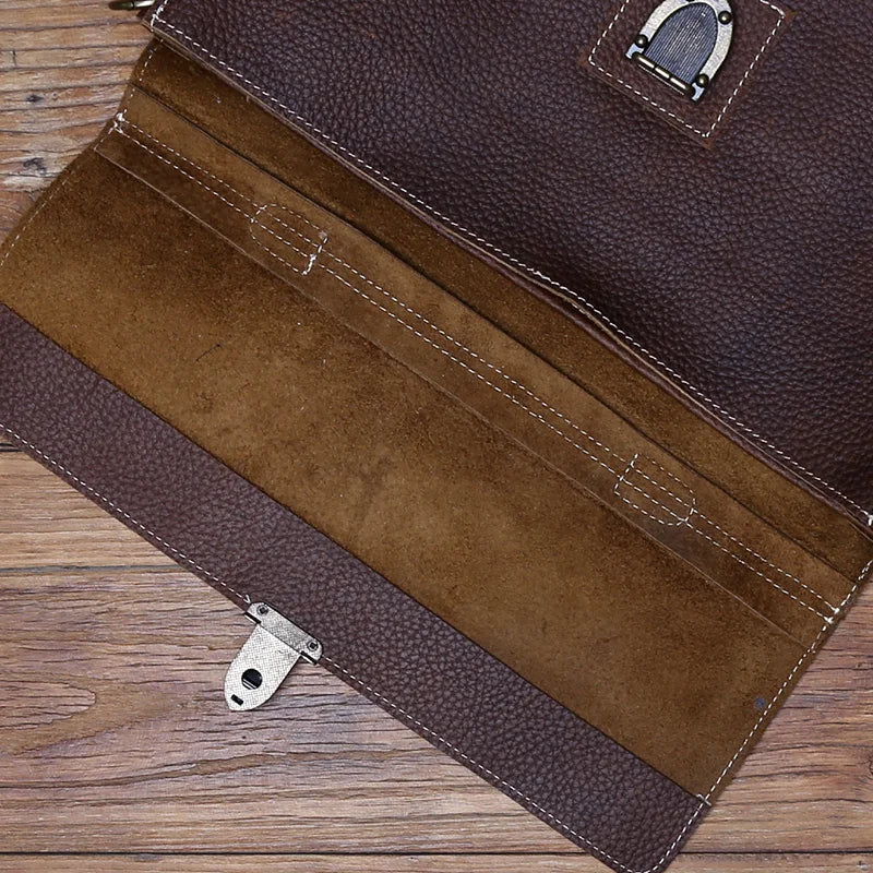 Maleta Executiva Empresarial Couro Legítimo Hephaestus Hermes