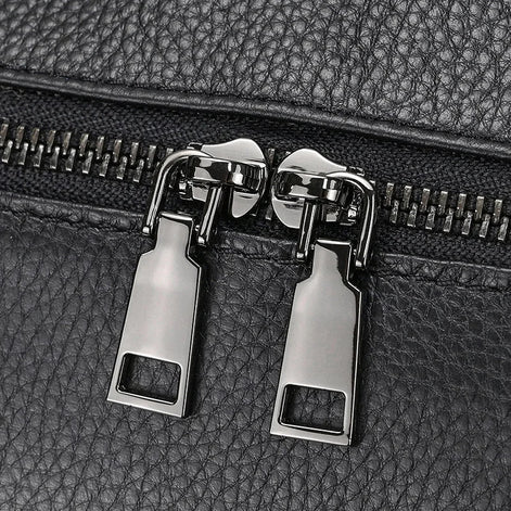 Mala de Viagem de Couro Legítimo Personalizado Preto