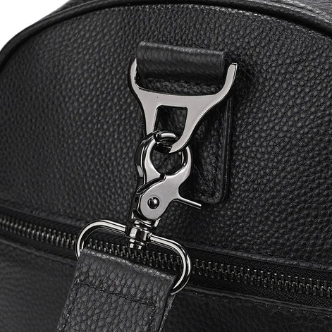 Mala de Viagem de Couro Legítimo Personalizado Preto