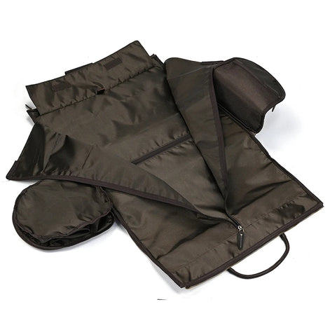 Mala Bolsa de Couro Legítimo Bege Hephaestus