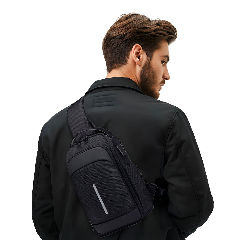 Bolsa de Ombro Impermeável Porta USB Fenruien